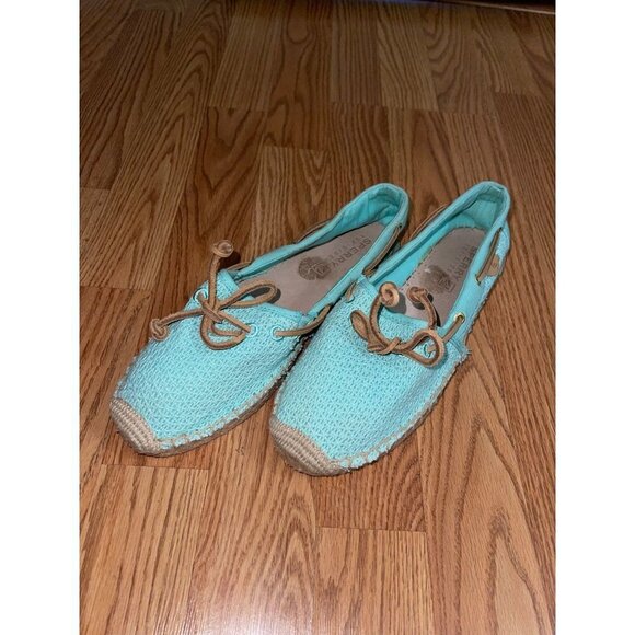 Sperry Top Sider Slip-On Carrefour Retro Woven Flat Loafers Aqua 8.5 - Picture 8 of 12